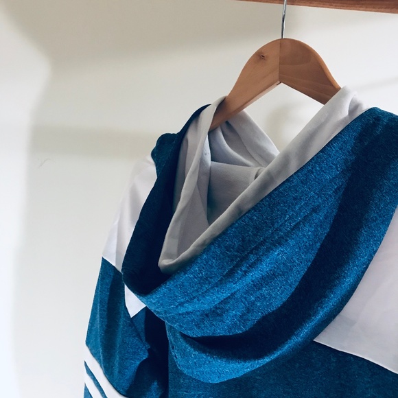 BOGO50%🏵️Pullover Hoodie Slate blue/ White - Picture 6 of 8